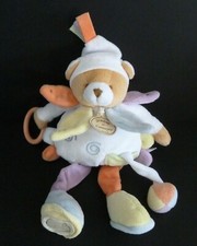 *. DOUDOU ET COMPAGNIE OURS blanc mauve orange jaune spirales pouet TTBE lire