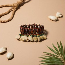 Bracelet grelots coquillage