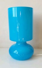ikea lykta lampe table bleu verre vintage dlg venini murano no mushroom 1990