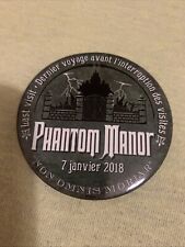 Badge Button Phantom Manor 7 Janvier 2018 Disneyland Paris