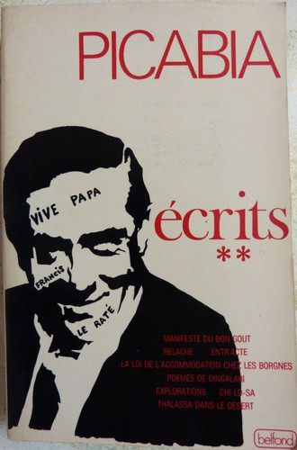 Picabia écrits belfond - **, (belfond
