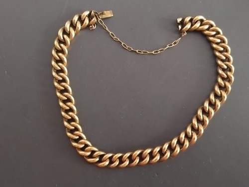 Ancien bracelet plaqué or - bracelet,