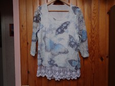 Tunique femme, taille 3, marque "Armand Thiery", ton bleu