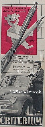 Publicite crayon criterium - publicite,