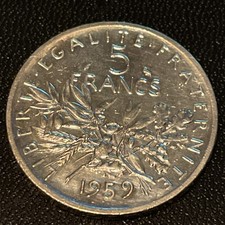 monnaie argent Essai  5 Frs