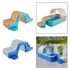 Toboggan gonflable pour piscine, toboggan aquatique pour balcon, piscine