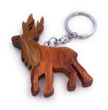 Porte-Clés En Bois Fait Main