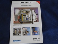 catalogue feuillet opel movano fourgon atelier sortimo