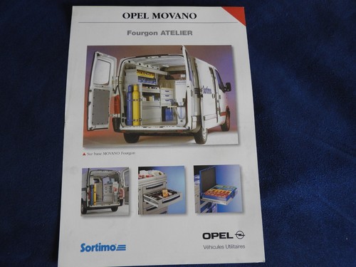 Catalogue feuillet opel - feuillet, movano