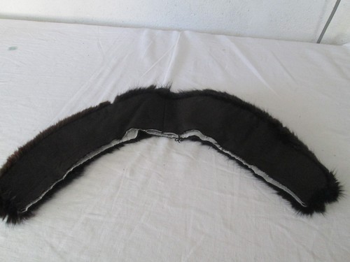 Col fourrure vison noir - en,