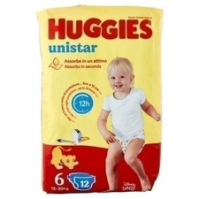 Huggies Unistar 6 15-30 KG. 12