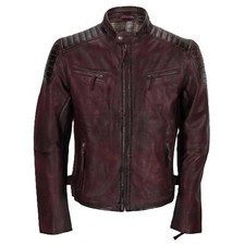Blouson motard vintage homme