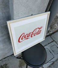 Tableau Enseigne Cadre Publicitaire Vintage de Collection Coca Années 80/90