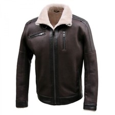 Homme Veste de Peau Mouton