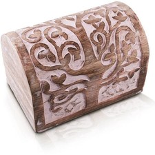 Boîte coffre à bijoux, Bois