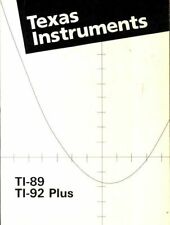 TI-89 / TI-92 plus manuel d'utilisation - Collectif - V260878