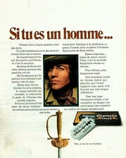 publicité Advertising 11211 1970 lames rasoir Wilkinson sword ose si tu es homme