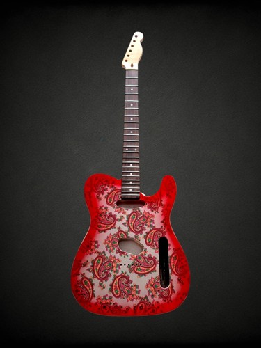 Corps telecaster red paisley - telecaster,