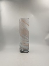 Vase Rouleau Verre Gris Beige
