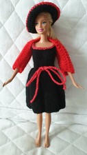 robe crochet  pour barbie fait