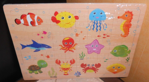 Puzzle bois pièces - 60,
