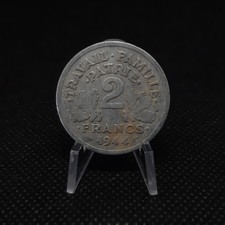 2 francs État français 1944 C - Francisque, TB,  sous pochette