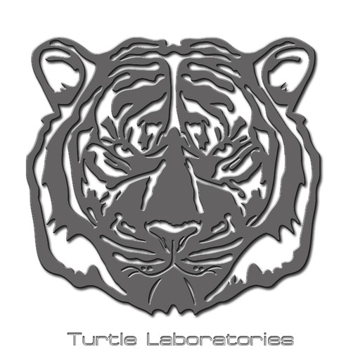 Tiger face sign metal - face, wall