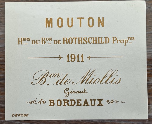 étiquette château mouton - château,