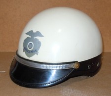 CASQUE DE MOTARD DE LA POLICE AMERICAINE - VILLE DE LOS ANGELES - ANNEES 80