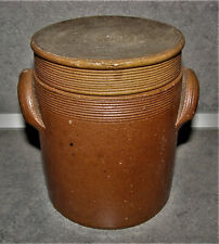 Ancien pot à graisse en grès - Sel - Cuisine - Ceramique - Terre cuite - (N°4