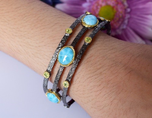 Bracelet manchette argent - en,