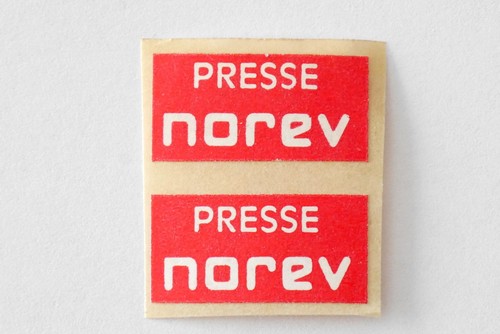 Norev ancien autocollant - norev,