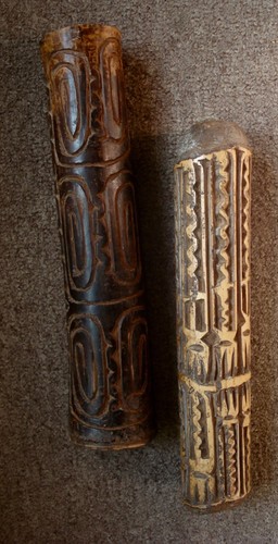 Pair iban dayak trumpets - dayak,