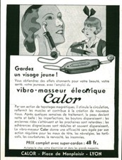 Publicité ancienne vibro-masseur Calor  1935 issue de magazine