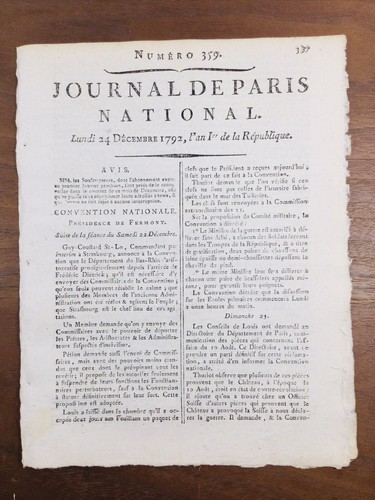 Procès roi louis xvi 1792 - roi,