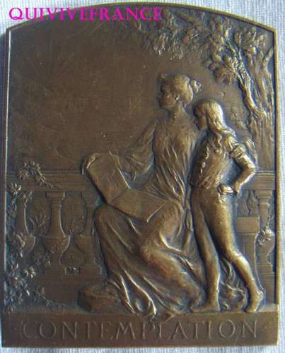 Med14611 medaille plaque art - plaque,