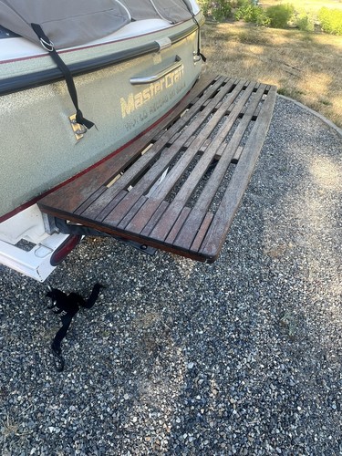 Teak swim platform used from - platform,