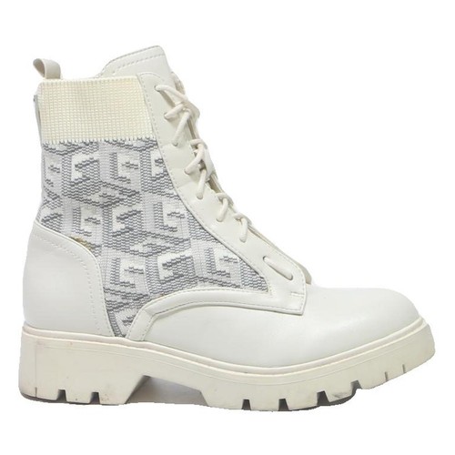 Guess bottines lacets blanc - À,