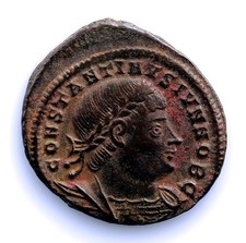 Sc-Imperio Romano-Constantino II Follis. 330 D.c. Antioquia EBC / XF cuivre 2,43