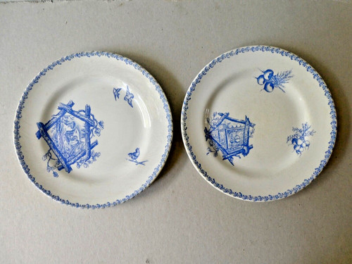 Assiettes faïence décor - assiettes,