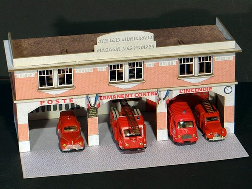 Façade caserne pompiers - façade,