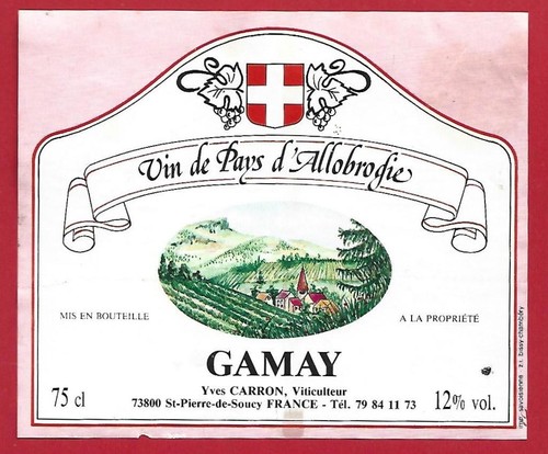 119 etiquette vin pays - 119-46, de