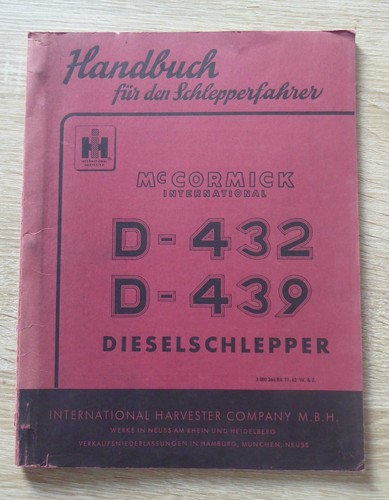 Cormick tractor d432 d439 - mc,