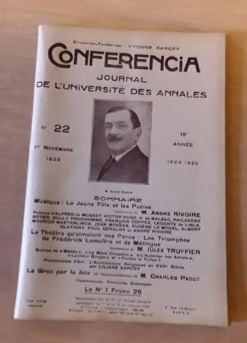 Conferencia revue 1925 - conferencia,