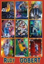 RUDY GOBERT collection (NBA NUMBERED PARALLELS Panini Prizm Donruss Mosaic...)