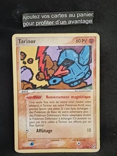 Carte pokémon tarinor 107 - pokémon, 42/107