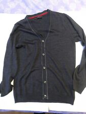 Gilet gris en laine fil italien Celio taille M
