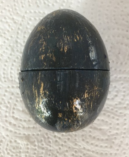 Oeuf bois bleu dore - oeuf, en
