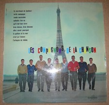 LES COMPAGNONS DE LA CHANSON . LP 25 CM . LE MARCHAND DE BONHEUR + 9