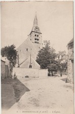 CPA 91 (Essonne) MONNERVILLE / 377 Hab. / L' EGLISE